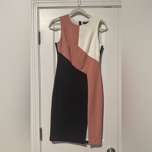 WHBM Colorblock Sleeveless Dress